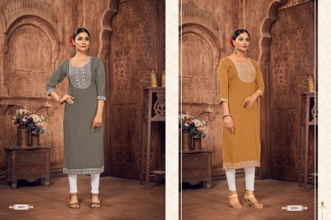 Aangi By Jinesh Nx Designer Kurtis Catalog

